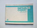 instructieboekje Datsun Cherry, Ophalen