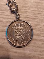 Zilveren 1 gulden, Postzegels en Munten, Penningen en Medailles, Ophalen of Verzenden, Zilver