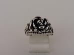 Zilveren damesring roos                                  Z77, Sieraden, Tassen en Uiterlijk, Gebruikt, ., Ophalen of Verzenden