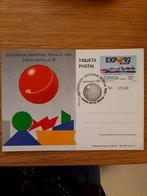 1992 Spanje briefkaart Expo 92 Sevilla met poststempel, Verzenden, Briefkaart
