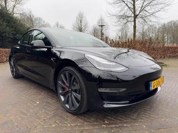 Tesla Model 3 PERFORMANCE AWD 75KWH 462PK/BLACKLINE/BETA/LEE beschikbaar voor biedingen