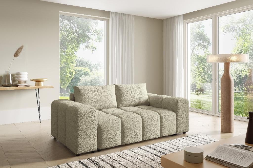 Slaapbank met opbergruimte NIEUW, Ophalen, Modern, Scandinavisch, Japandi, 150 tot 200 cm, 75 tot 100 cm