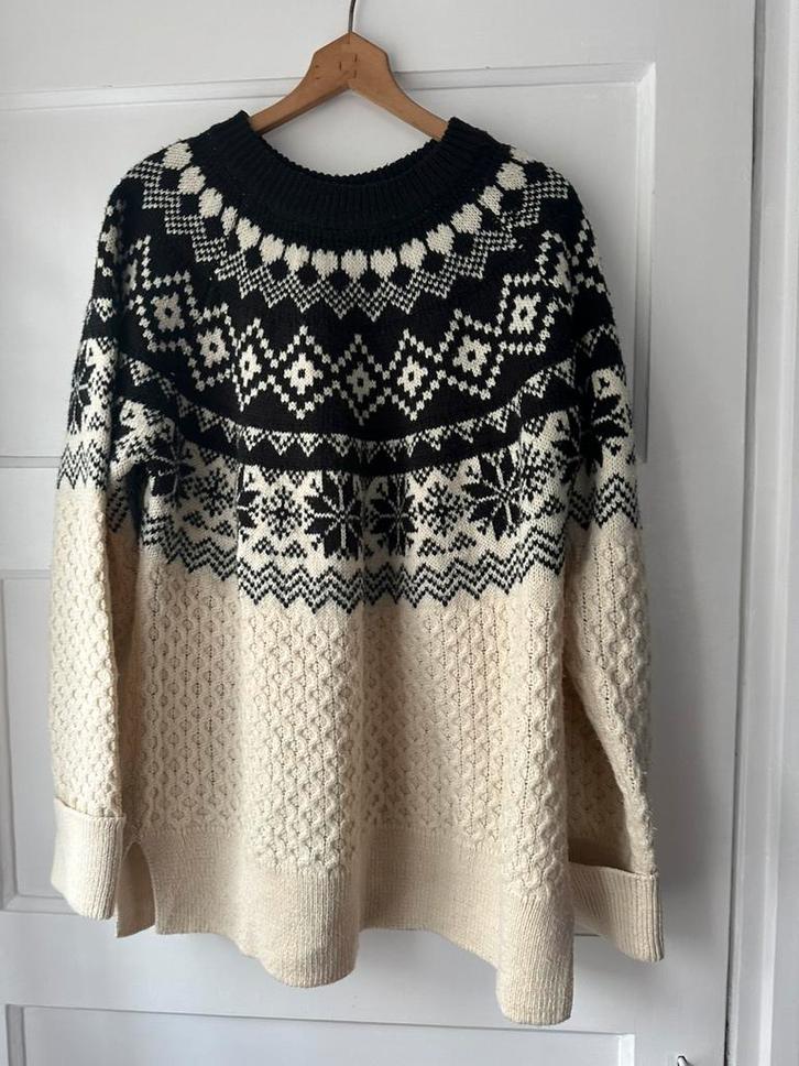 Leuke vintage fair Isle noorse unisex gebreide trui XXL, Kleding | Dames, Truien en Vesten, Gedragen, Maat 46/48 (XL) of groter