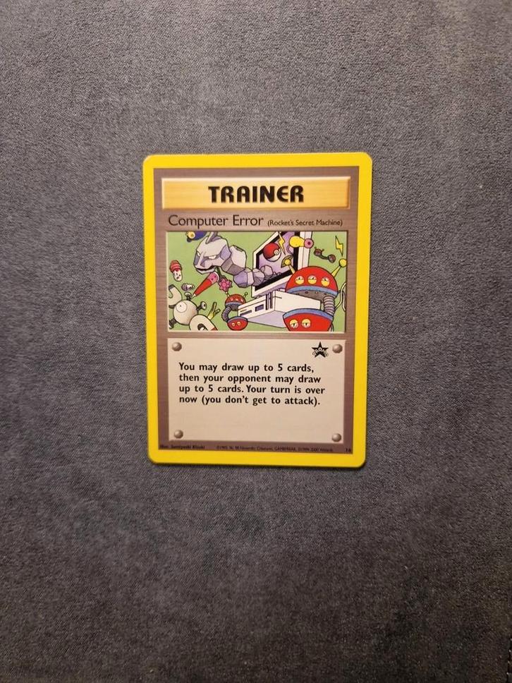 Computer Error 16 Wotc Black Star Promo, Hobby en Vrije tijd, Verzamelkaartspellen | Pokémon, Gebruikt, Losse kaart, Ophalen of Verzenden