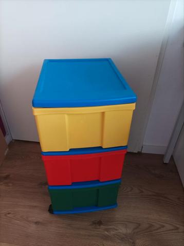 Ladekastje met 3 lades bv voor speelgoed, lego of kleding beschikbaar voor biedingen
