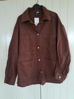 Bruine oversized denimshacket van H&M,mt.S, H&M, Bruin, Verzenden, Nieuw