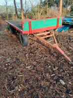 Platte wagen, hooiwagen landbouwwagen, Ophalen