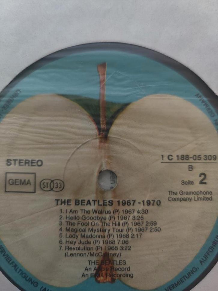 The Beatles 1967-1970 - Blauwe Album Vinylgeenhoes, Cd's en Dvd's, Vinyl | Pop, Gebruikt, 1960 tot 1980, Ophalen of Verzenden