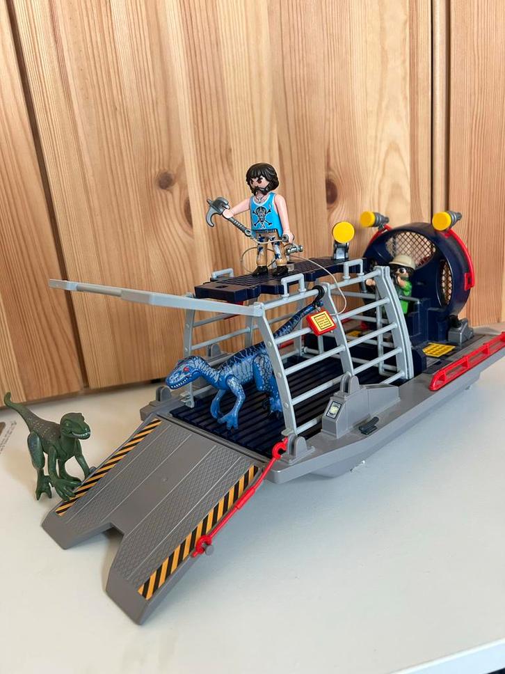 Playmobil Dinos Luchtkussenboot - 9433, Kinderen en Baby's, Speelgoed | Playmobil, Gebruikt, Complete set, Ophalen of Verzenden