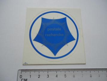 sticker oud Recherche Postale post politie vintage logo retr beschikbaar voor biedingen