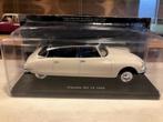 1:24 Citroen DS 19 1956 Hachette Wit/zwart M/B, Hobby en Vrije tijd, Modelauto's | 1:24, Ophalen of Verzenden, Zo goed als nieuw