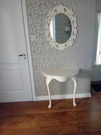 sidetable met spiegel. Bieden vanaf 25 euro, Huis en Inrichting, Tafels | Sidetables, Ophalen, Gebruikt, 50 tot 100 cm, Ovaal