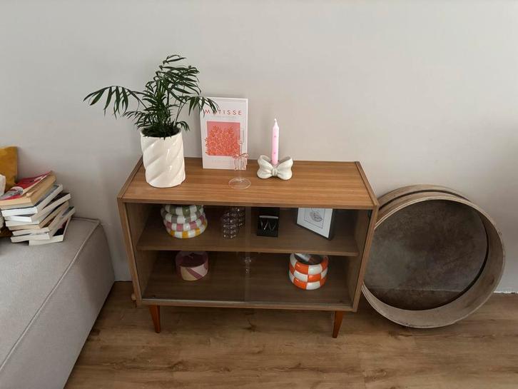 Retro Vitrinekastje 3K Mobel - Zeer Goede Staat!, Huis en Inrichting, Kasten | Dressoirs, Zo goed als nieuw, 50 tot 100 cm, 25 tot 50 cm