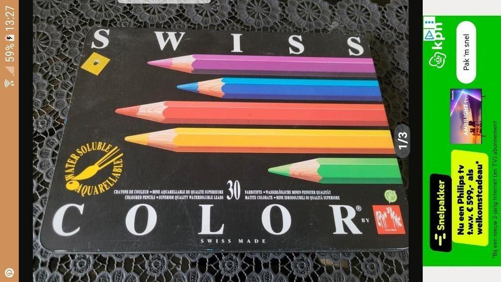 swiss aquarel potloden, Ophalen of Verzenden, Zo goed als nieuw