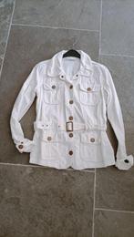 Katoenen mooie witte dames zomerjas ZGAN maat 40, Ophalen of Verzenden, Zo goed als nieuw, Maat 38/40 (M), Wit