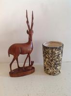 Vaas. Berkenbast., Gebruikt, Overige kleuren, Aardewerk of Porselein, Ophalen of Verzenden