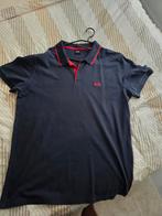 Originele Boss Polo XXL - Blauw/Rood - Zeer Goede Staat, Boss, Blauw, Overige maten, Ophalen of Verzenden