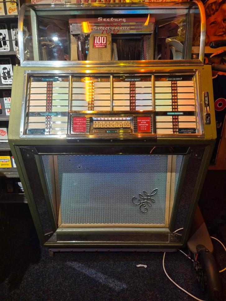 Seeburg Jukebox M100B, Verzamelen, Automaten | Jukeboxen, Gebruikt, Seeburg, 1950 tot 1960, Ophalen