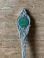 Vintage theelepel GEBE monogram letter S, Antiek en Kunst, Antiek | Bestek, Ophalen of Verzenden