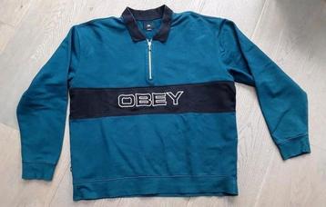 Te koop: van het merk OBEY mooie sweater/trui  Maat: L beschikbaar voor biedingen