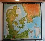 vintage schoolplaat Denemarken, Antiek en Kunst, Antiek | Schoolplaten, Ophalen, Aardrijkskunde