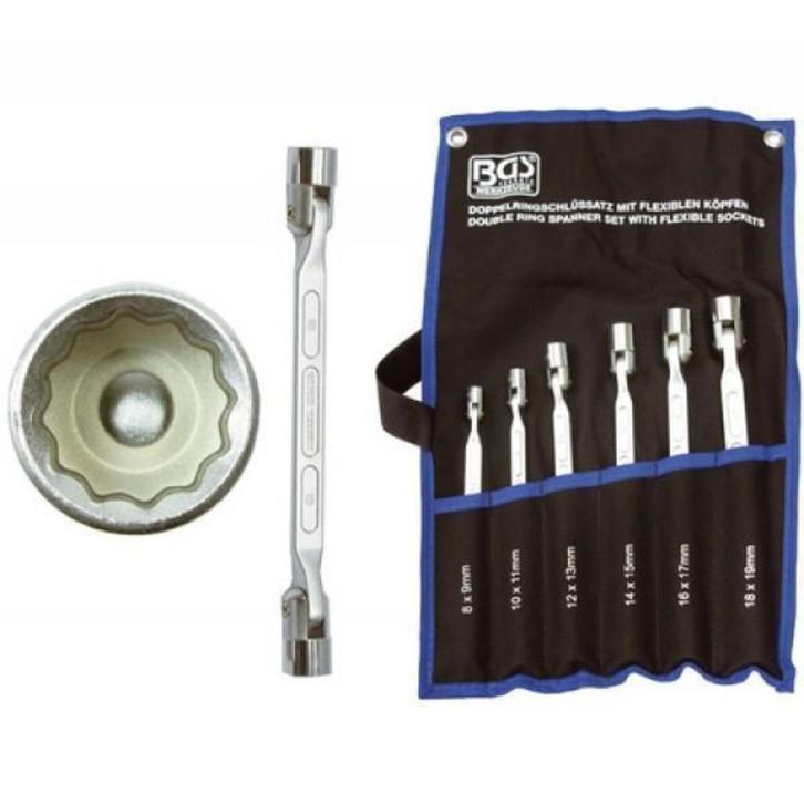 Dop-kniksleutelset 12 kant, 6-delig, Auto diversen, Autogereedschap, Nieuw, Ophalen of Verzenden