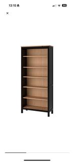 Hemnes boekenkast - volledig zwartbruin, Huis en Inrichting, Kasten | Vitrinekasten, Ophalen, 50 tot 100 cm, Zo goed als nieuw