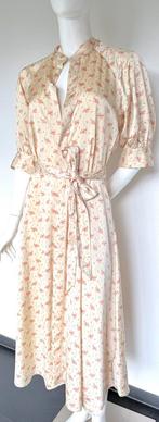 RALPH LAUREN SATIJNEN MIDI JURK, 36 (NEW €399) NIEUW💖💖💖, Beige, Nieuw, Ophalen of Verzenden, Ralph Lauren