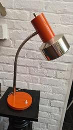 Les ateliers Boulanger, bureaulamp oranje chroom, 60/70s, Gebruikt, Ophalen of Verzenden, Minimalist, Metaal