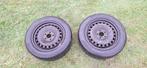 Stalen Velg met winterband, Ophalen, Gebruikt, 16 inch, Banden en Velgen