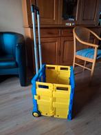 Boodschappen/camping trolley, Sieraden, Tassen en Uiterlijk, Koffers, Ophalen, Zo goed als nieuw, Hard kunststof, Uitschuifbare handgreep