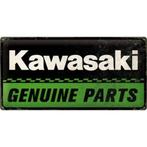 Kawasaki Genuine Parts relief reclamebord van metaal deco