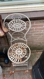Tuindecoratie stoel gietijzer inklapbaar brocante brocant, Antiek en Kunst, Ophalen