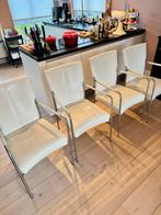 4 Witte Bert Plantegie Design Stoelen, Ophalen, Gebruikt, Wit, Leer