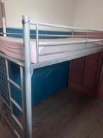 Hoogslaper met bureau en matras, Gebruikt, Eenpersoons, 160 tot 180 cm, Ophalen of Verzenden