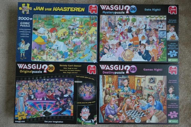 JvH 1x    Wasgij 3x, Hobby en Vrije tijd, Denksport en Puzzels, Zo goed als nieuw, Legpuzzel, 500 t/m 1500 stukjes, Ophalen of Verzenden