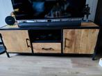 mangohout tv meubel, Huis en Inrichting, Kasten | Televisiemeubels, Ophalen, 100 tot 150 cm, Zo goed als nieuw, Minder dan 100 cm