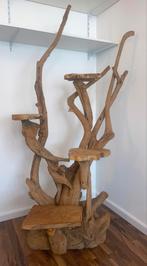 Handgemaakte wortel-houten etagere plantentafel +- 200cm, Ophalen