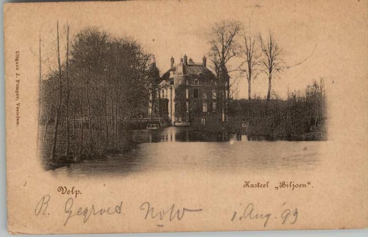 Velp Kasteel Biljoen uitg J.Pomper 1899, Verzamelen, Ansichtkaarten | Nederland, Gelopen, Gelderland, Voor 1920, Verzenden