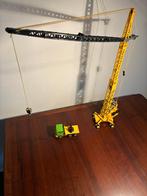 SIKU toys - Grote hijskraan met transportauto (jaren 80), Ophalen of Verzenden, Gebruikt, Hijskraan, Tractor of Landbouw, SIKU
