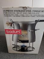 BODUM fondueset met 6 fonduevorken en receptenboekje, Ophalen, Zo goed als nieuw, Elektrisch, Fonduepan
