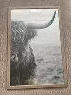 Poster schotse hooglander met lijst, Huis en Inrichting, Ophalen, Zo goed als nieuw