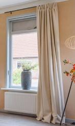 Beige gordijnen 6 stuks/delen., Huis en Inrichting, Stoffering | Gordijnen en Lamellen, Ophalen of Verzenden, Zo goed als nieuw