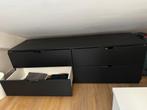 NORDLI 160x54 Black Dresser for clothes, Ophalen, 150 tot 200 cm, Zo goed als nieuw, Minder dan 100 cm