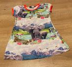 Molo jurk - maat 92-98 - met olifant, panter, zebra,flamingo, Nieuw, Meisje, Ophalen of Verzenden, Jurk of Rok