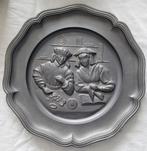 744 gram zwaar uitgevoerd tinnen bord van ca 23 cm ambachten, Antiek en Kunst, Antiek | Tin, Ophalen of Verzenden