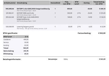 Ikea 3-zits bank Ektorp - afbeelding 4