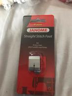 Janome rechtstik Voetje - Nieuw!   (Oe), Hobby en Vrije tijd, Naaimachines en Toebehoren, Ophalen of Verzenden, Nieuw, Toebehoren