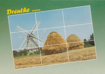 DRENTHE Molen met Hooimijten  beschikbaar voor biedingen