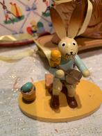 #pasen Erzgebirge Houten Paashaas met Instrument, Gebruikt, T, Ophalen of Verzenden, N